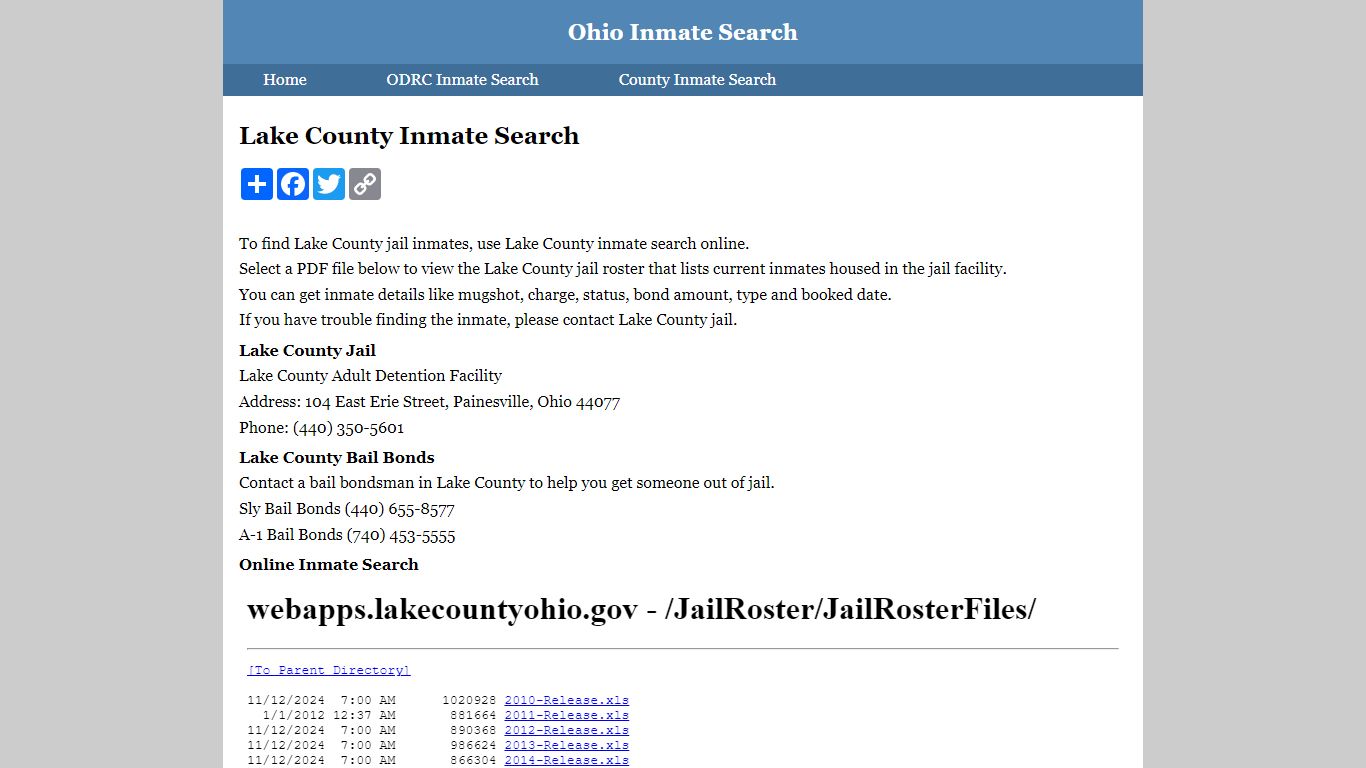 Lake County Inmate Search